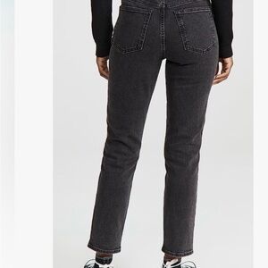 Madewell Straight-Leg Jeans in Charcoal